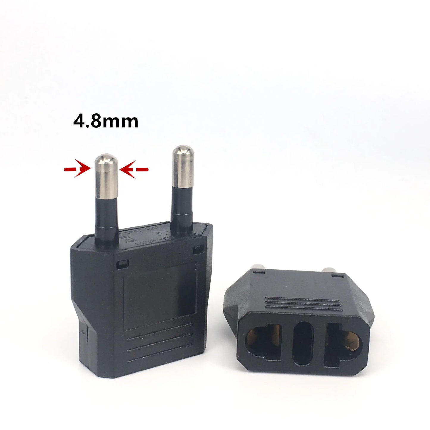 1-100pcs EU Plug Adapter US to EU Plug Adapter CN to EU Travel Adapter Electric KR Euro Plug Converter Power Sockets AC Outlet