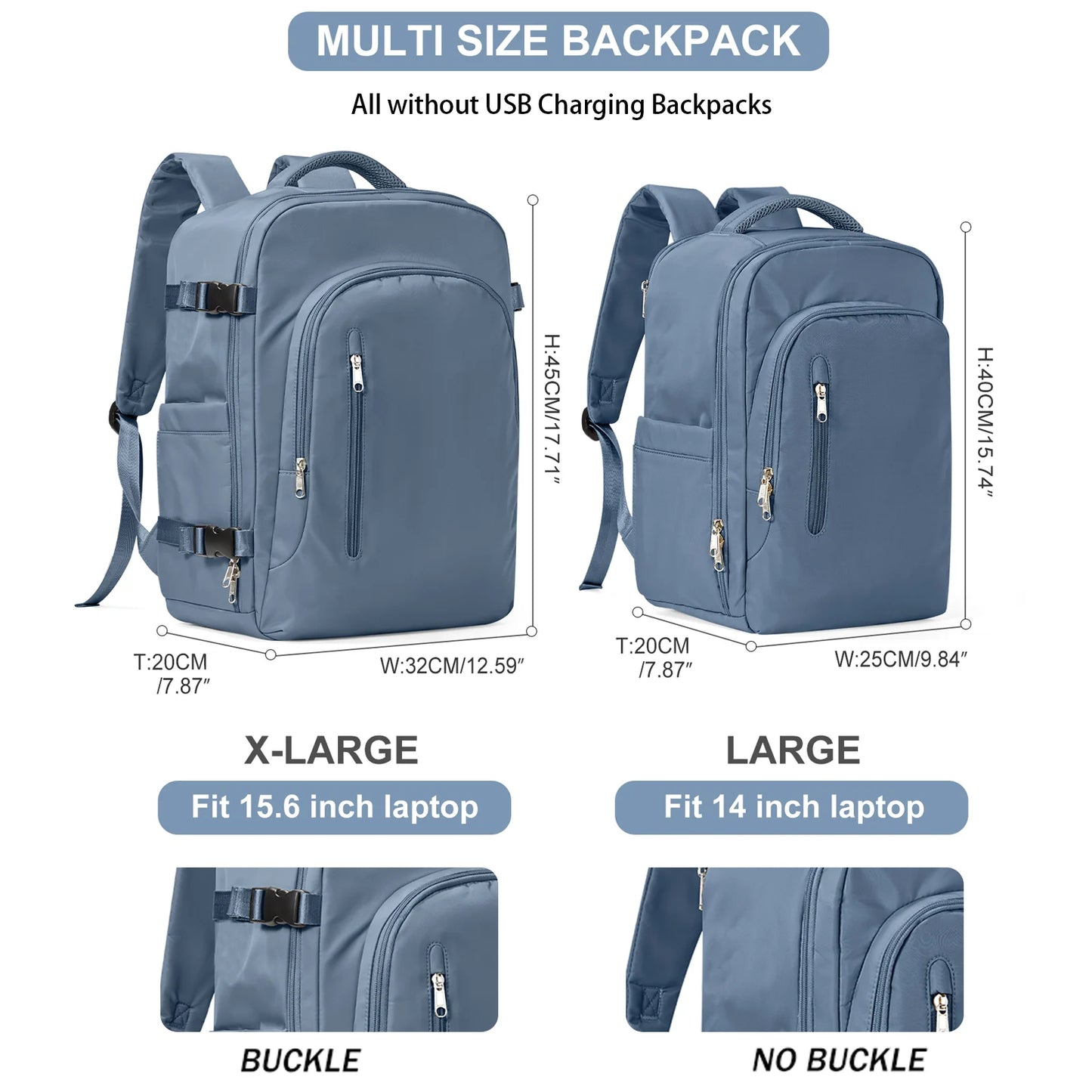 Laptop Bag Travel Backpack for Women Large Capacity Easyjet Carry-Ons 45x36x20 Backpack Ryanair 40x20x25, Men's Cabin Backpack