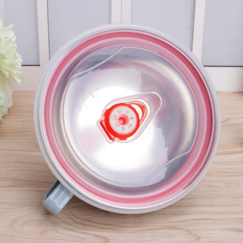 1PCS Stainless Steel Bowl with Handle Solid Color Anti Scalding Instant Noodles  Mixing Bowl Kitchen Tableware Food  Accessory