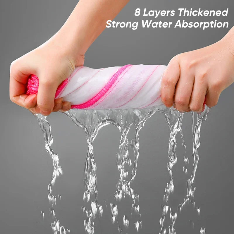 5Pcs Kitchen Towels Cotton Dishcloth Super Absorbent Non-stick Oil Reusable Cleaning Cloth Kitchen Daily Dish Towels