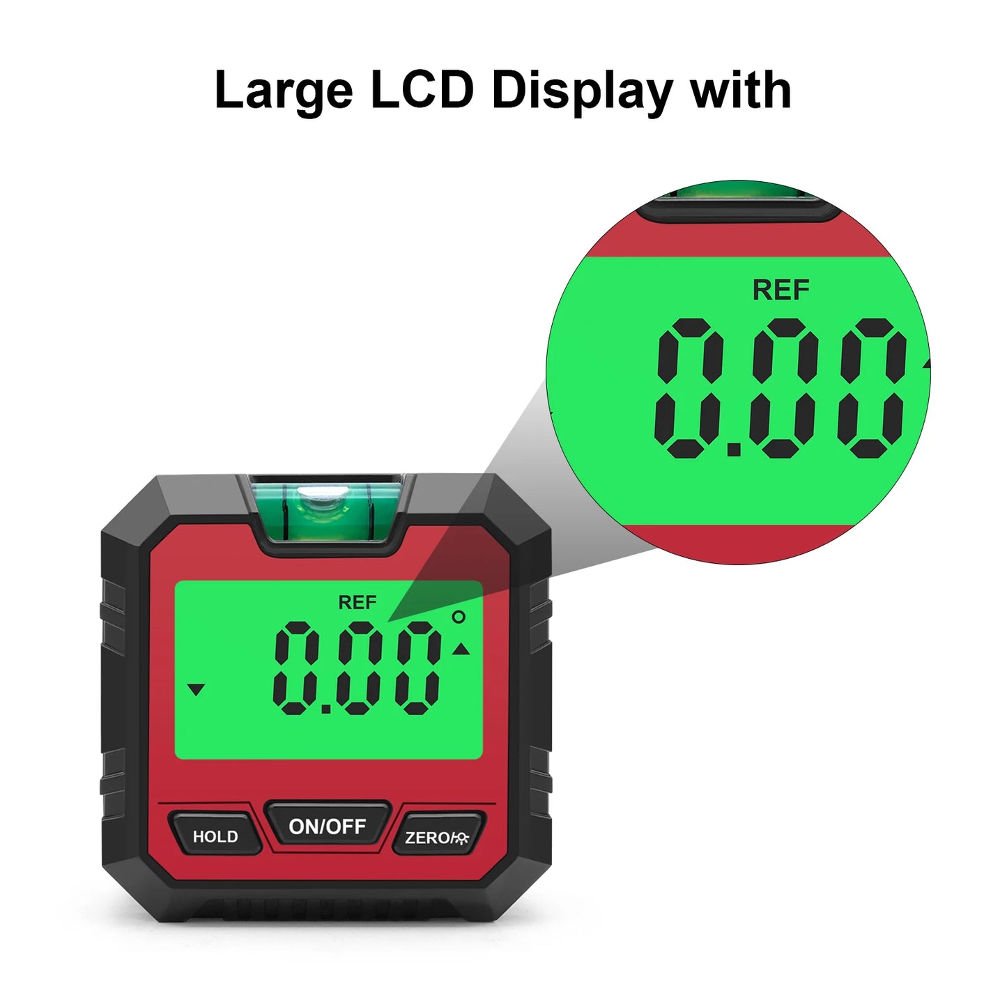 Digital Protractor 4*90° Electronic Inclinometer Backlight Level Box With Magnetic Base Angle Finder Gauge Measurement Tool