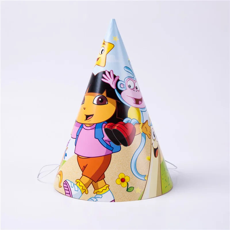 Dora the Explorer Birthday Party Supplies Party Decoration Disposable Party Tableware Paper Plate Dora Party Decoration Supplies