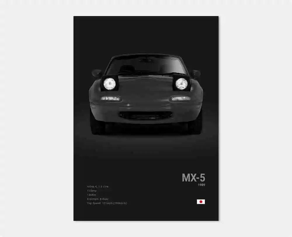 Pop Black and White Japan Cars Luxury Super Sport Car Poster Aesthetic R34 Gtr 240sx Canvas Print for Wall Art Garage Room Decor