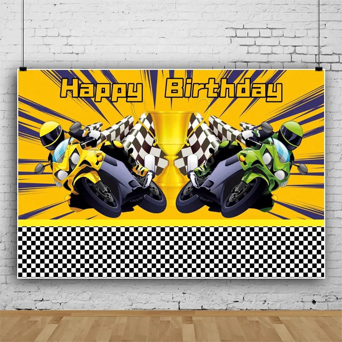 Dirt Bike Birthday Party Supplies Motorcycle Theme Party Plates Napkin Decorations Motocross Tableware Favor For Kids Serves