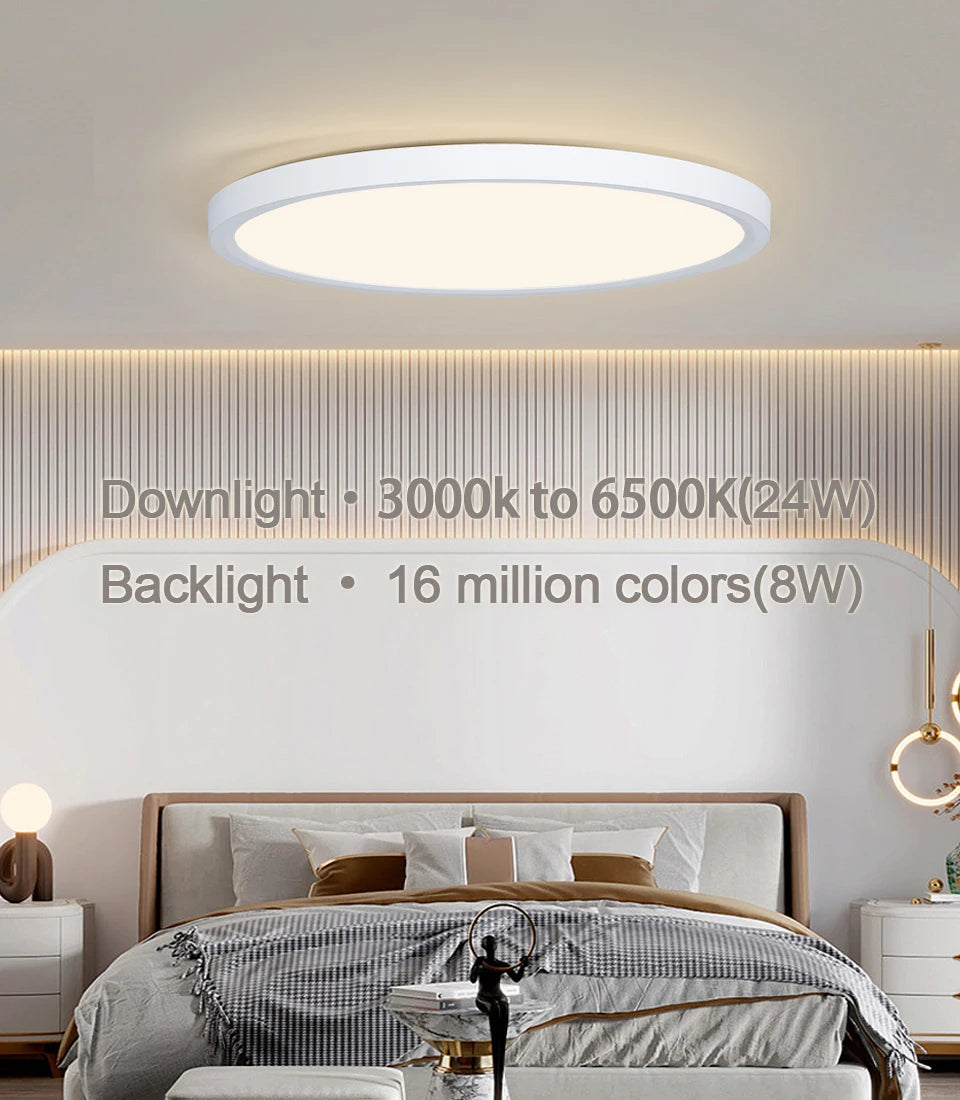 MARPOU TUYA Ceiling lamps Led ceiling light Modern RGB APP Voice Control Alexa Google Smart lamp Led lights for room Bedroom