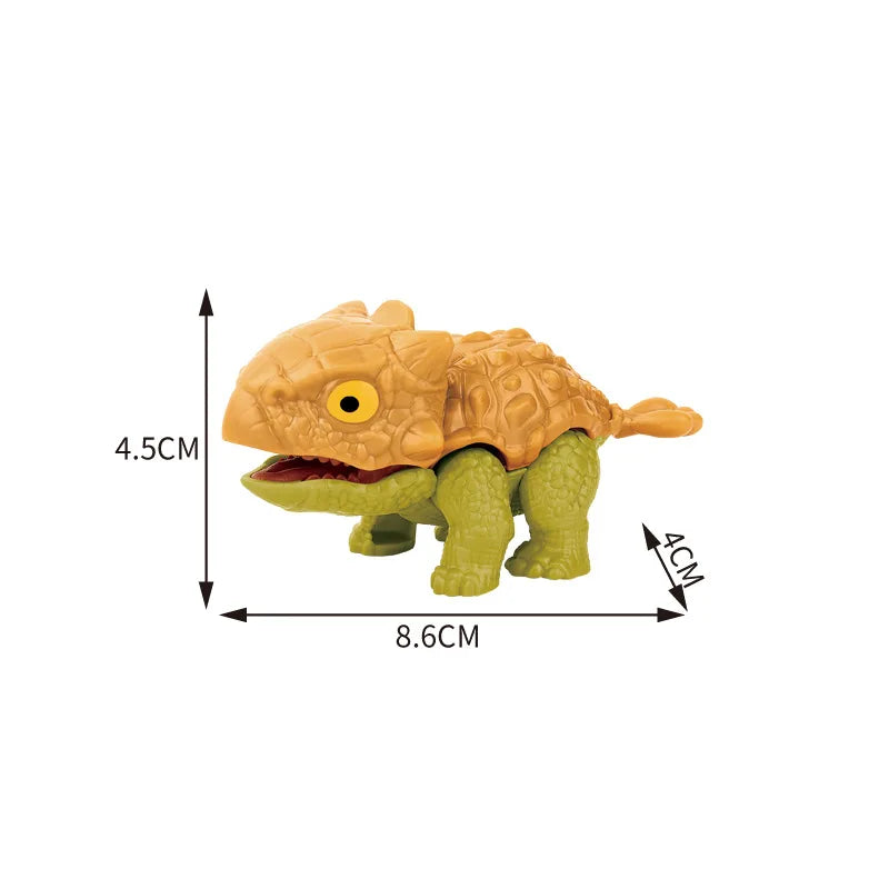 Jurassic Finger Dinosaur Triceratops Tyrannosaurus Model Toys for Kids Creative Finger Biting Dinosaurs Interactive Toy Boy Gift