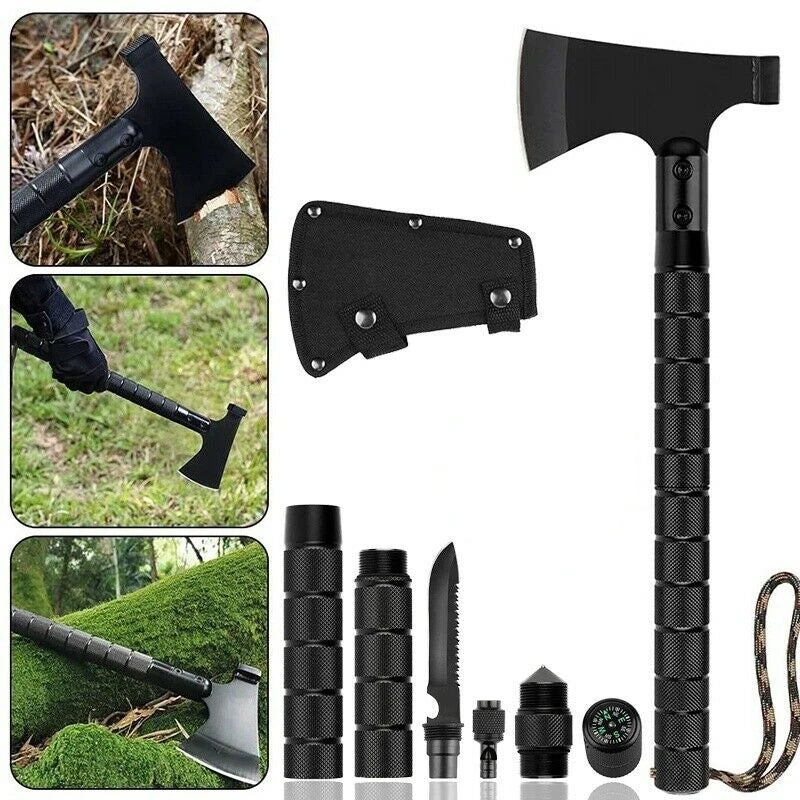 Foldable Tactical Axe Multi Tool Kit Emergency Gear Tourist AX Survival Axe Outdoor Portable Tomahawk Wild Camping Hatchet топор