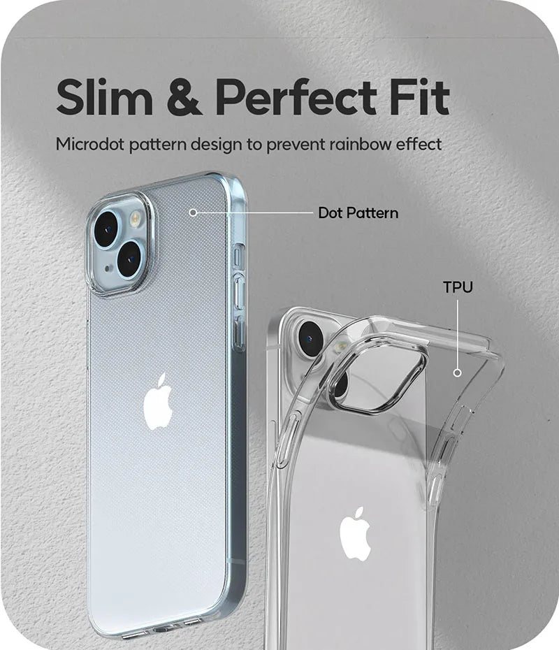 Transparent Silicone Soft Case For iPhone 15 14 Plus 13 12 Mini 11 Pro Max Clear Ultra Thin Back Cover 11 12 13 14 15 ProMax