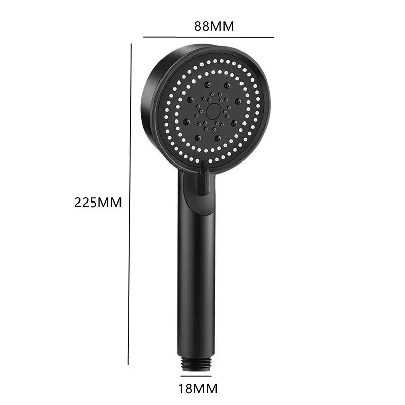 5 Modes Shower Head Adjustable High Pressure Water Saving Shower Head Water Massage Shower Head Hook Hose Bathroom Accessories