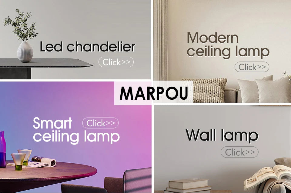 MARPOU RGB Ceiling Lamps  Smart Modern Ceiling Lighting AC 220V Music Remote Application Control Bluetooth Speaker Indoor Decor