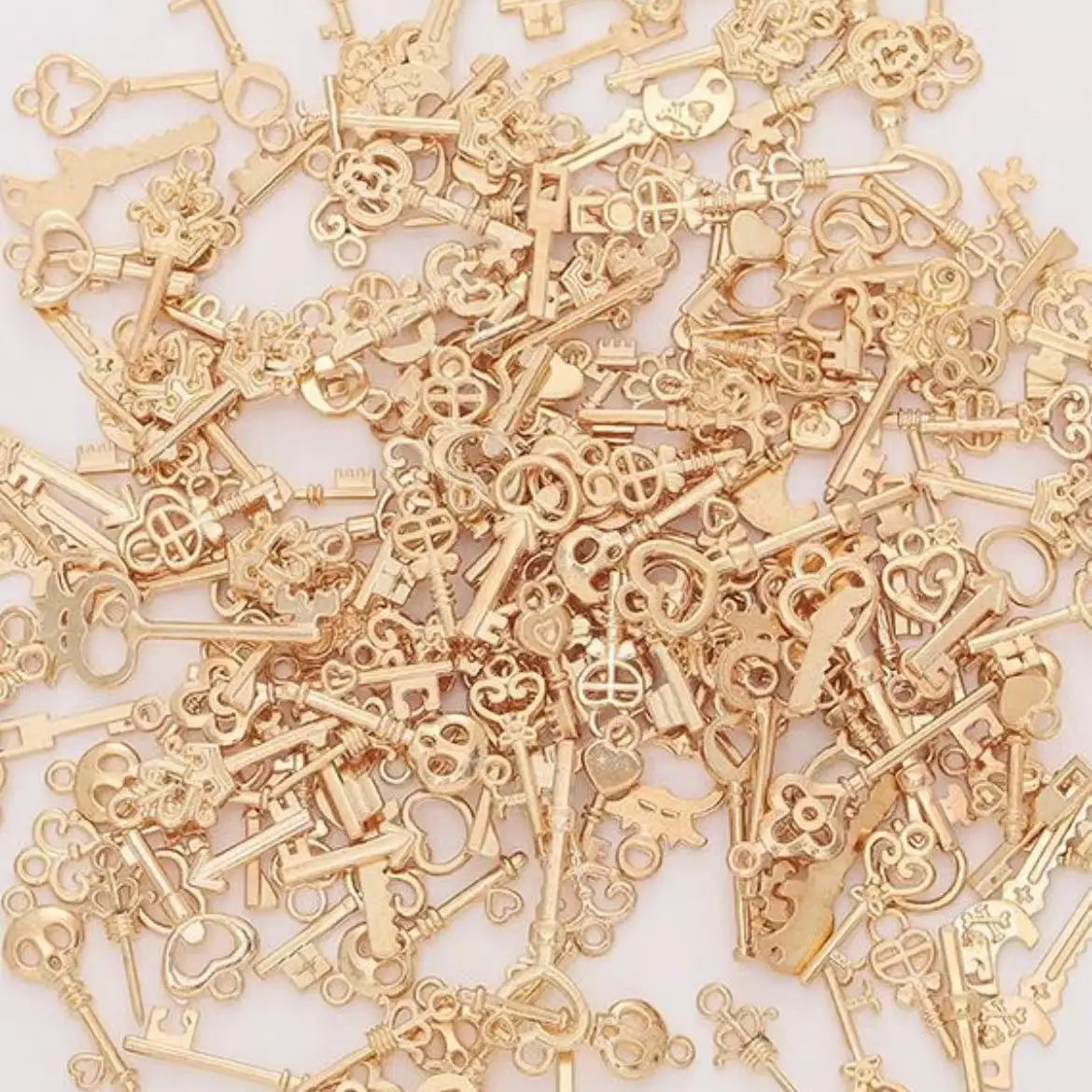 Vintage 30 pcs  Antique bronze Mixed Styles key Charms key Pendants DIY Jewelry for Necklace Bracelet Making Accessaries