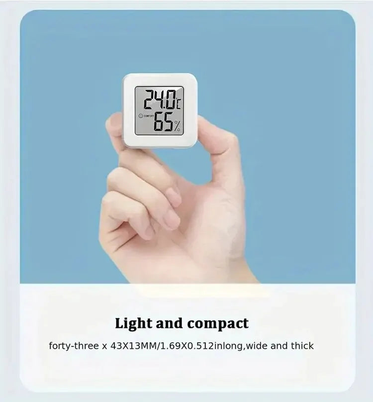 Indoor Mini Temperature and Humidity Meter, Bedroom Temperature Meter, Portable Electronic Digital Display, Humidity and Tempera