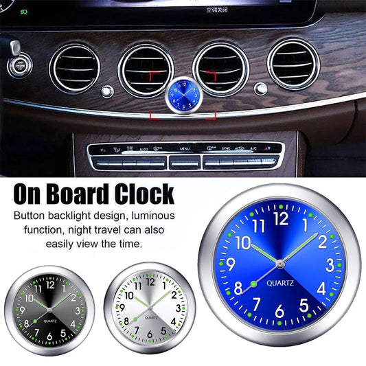 Mini Luminous Car Clock Waterproof Electronic Clock Quartz Watch Bicycle Motorcycle Watch Auto Dashboard Clock In Car 40MM