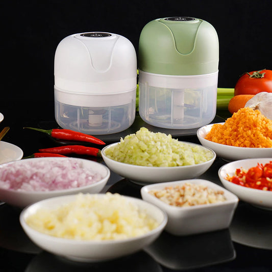 Mini Electric Garlic Chopper USB Meat Grinder Garlic Masher Machine Sturdy Durable Crushed Ginger Vegetable Crusher Kitchenware