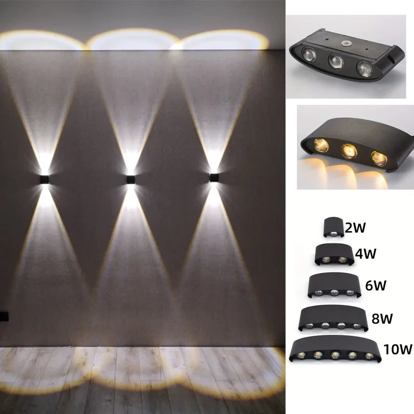 LED Wall Lamp Outdoor Waterproof IP66 Interior Wall Light 2W 4W 6W 8W 10W minimalist creative bedroom bedside lamp