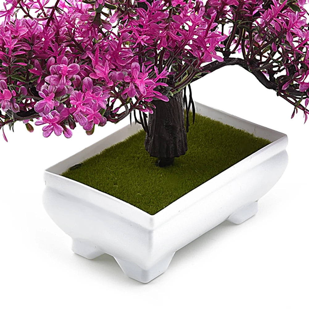 Fake Plant Flowers Potted Ornaments Artificial Plants Bonsai Small Tree Pot For Home Festival Wedding Decoration Accessories