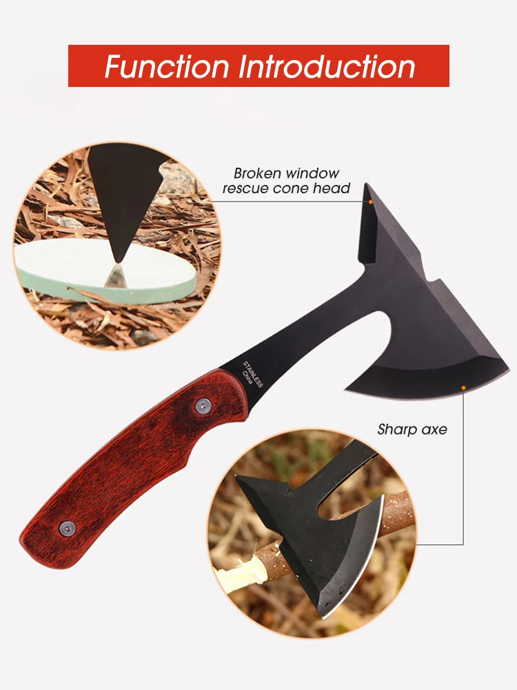 Multifunctional Outdoor Camping Axe Hunting Tools Tourist Survival Axes Portable Tactical Hatchet Tomahawk Emergency Gear Tool