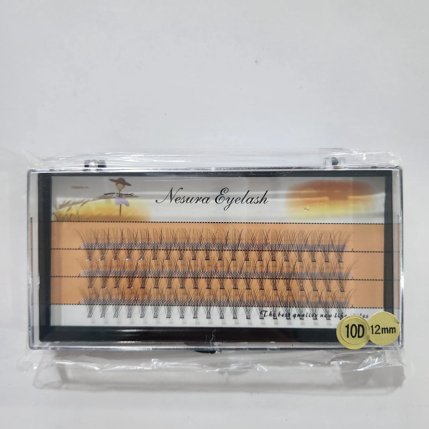 1box/60 10D 20D 0.07mm Thickness Individual Eyelash Extensions Eyelashes Cluster Lashes Natural False NESURA Bundles Naga