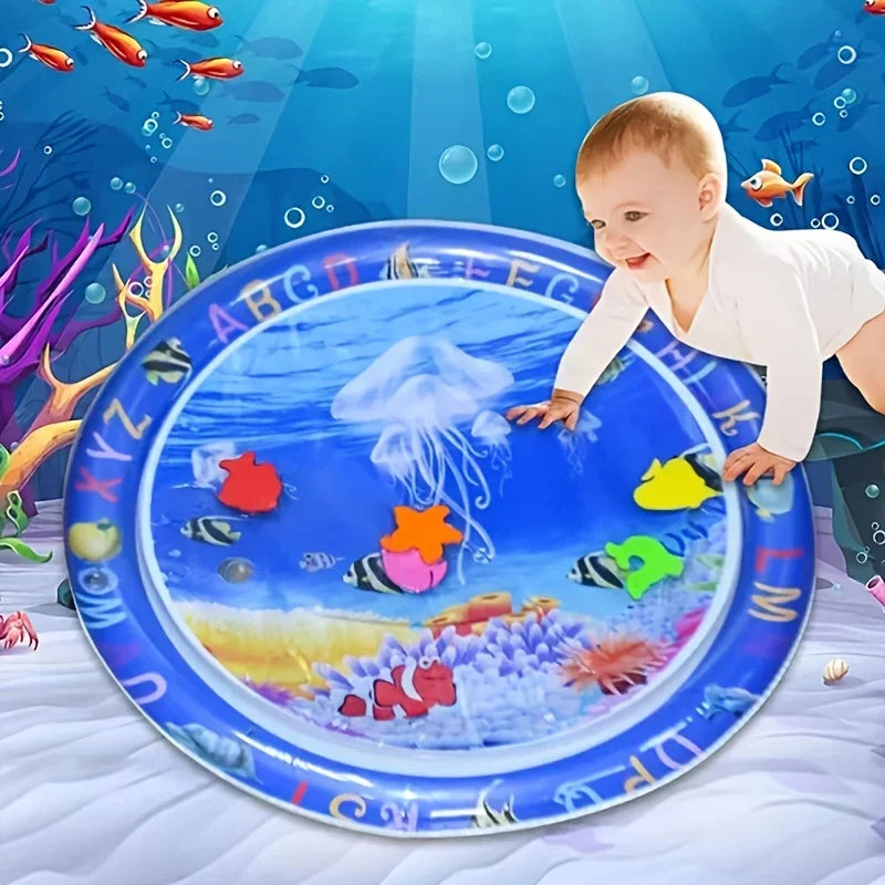 Infinno Inflatable Tummy Time Mat Premium Baby Play Mat Inflatable Water Cushion Interactive Baby Toys for Sensory Development