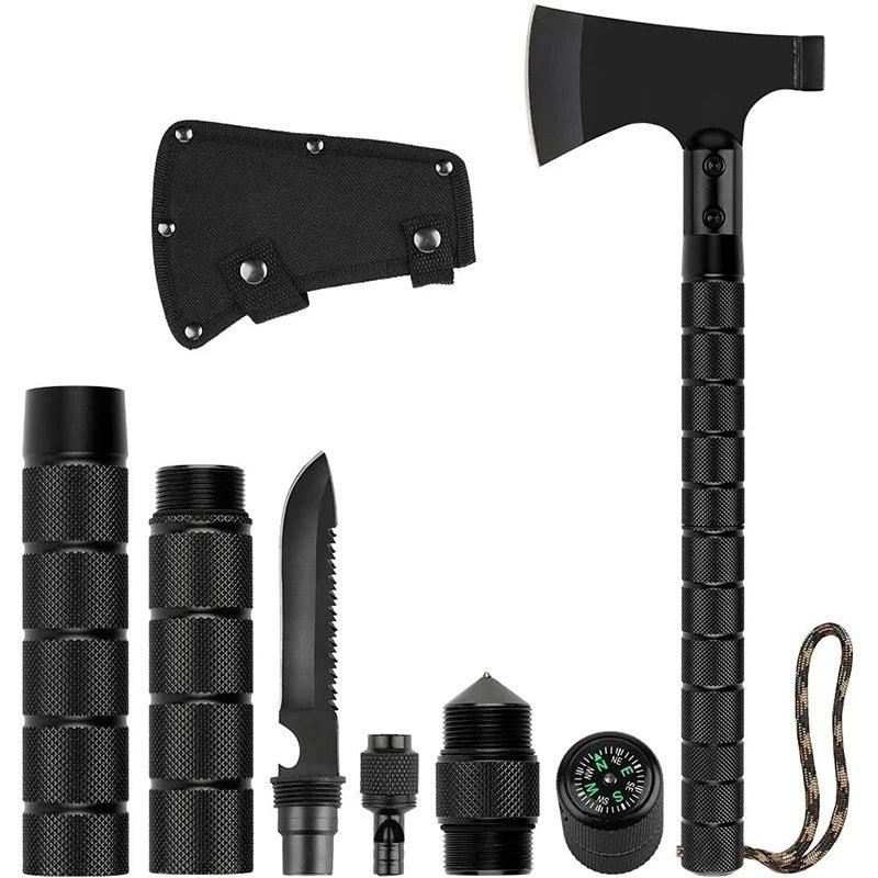 Foldable Tactical Axe Multi Tool Kit Emergency Gear Tourist AX Survival Axe Outdoor Portable Tomahawk Wild Camping Hatchet топор