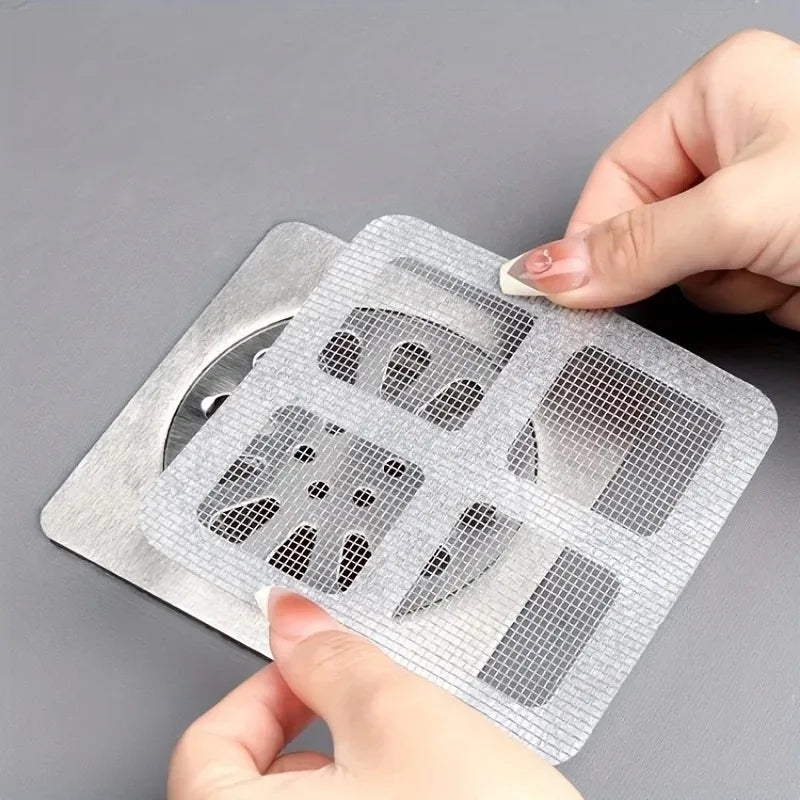 6-18pcs Toilet bathroom  kitchen floor drain filter screen anti clogging sewer grid sewer insect proof hair filter screen