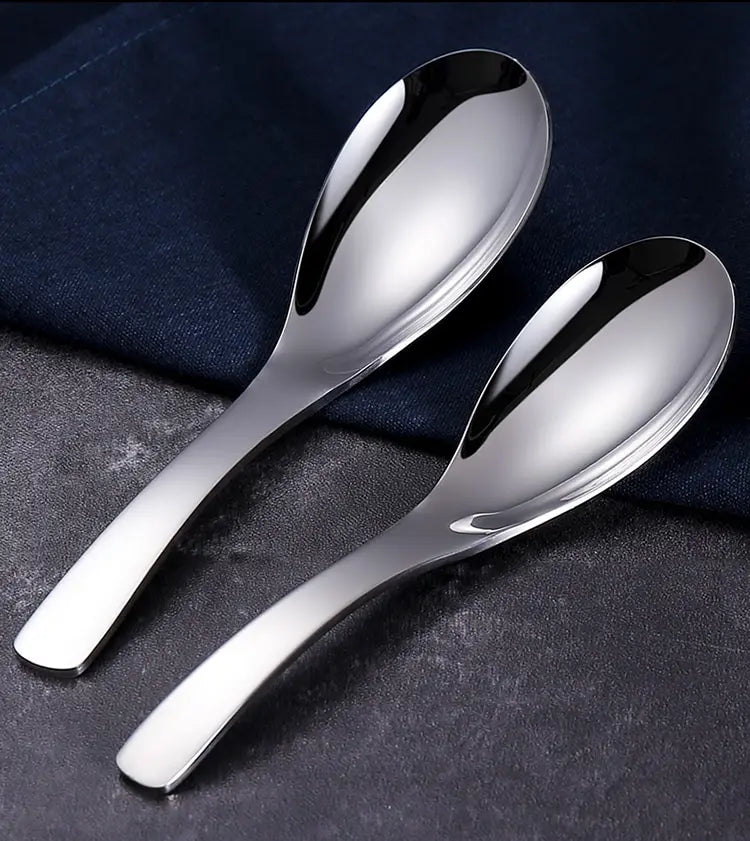 5pcs 304 Stainless Steel Spoons Dinner Spoon Spoons Thickened Coffee Spoon Dessert Spoon Kitchen Tableware Set