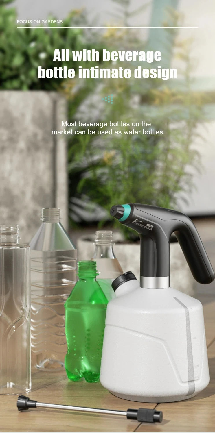 2L Electric Plant Spray Bottle Automatic Watering Fogger USB Electric Sanitizing Sprayer Watering Machine Plants Garden Tool