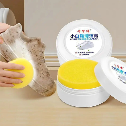 White Shoes Cleaner Cream Adhesive All Purpose Cleaning Paste Clean Shoes Household Cleaner Tools For Leather Sport Sneakers