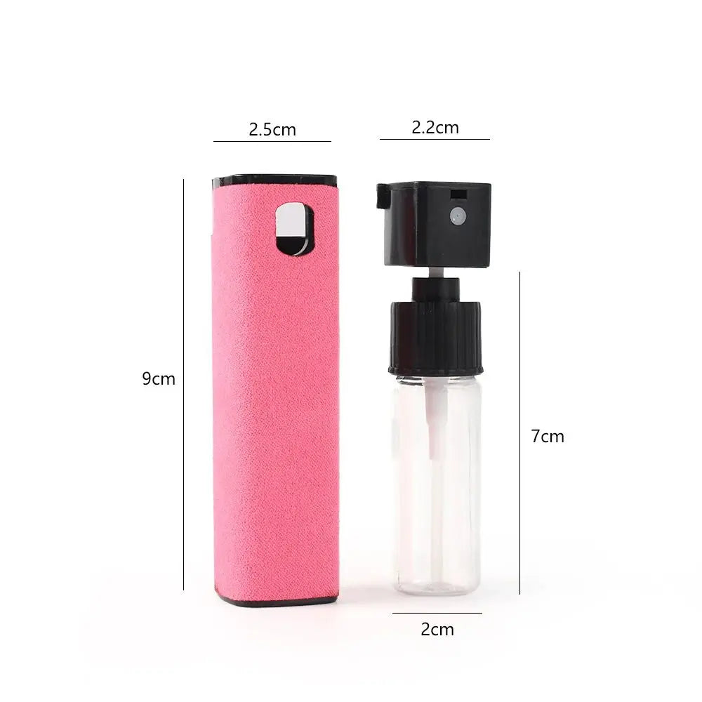 2in1 Mobile Phone Screen Cleaner Spray Computer Screen Dedusting Microfiber Cloth Set Cleaning Items