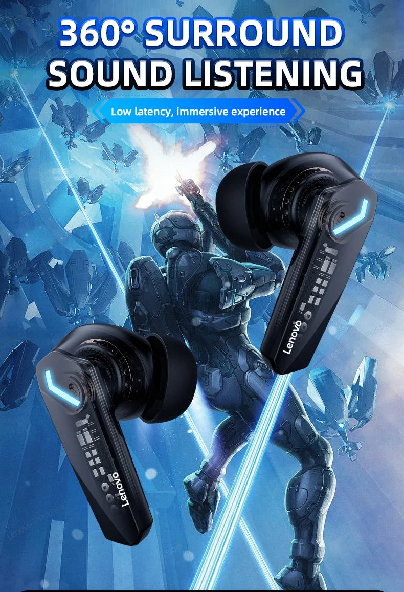 Lenovo GM2 PRO True New Bluetooth 5.3 Headset Sports Running True Wireless In Ear Gaming Low Latency Dual Mode Music Headphones