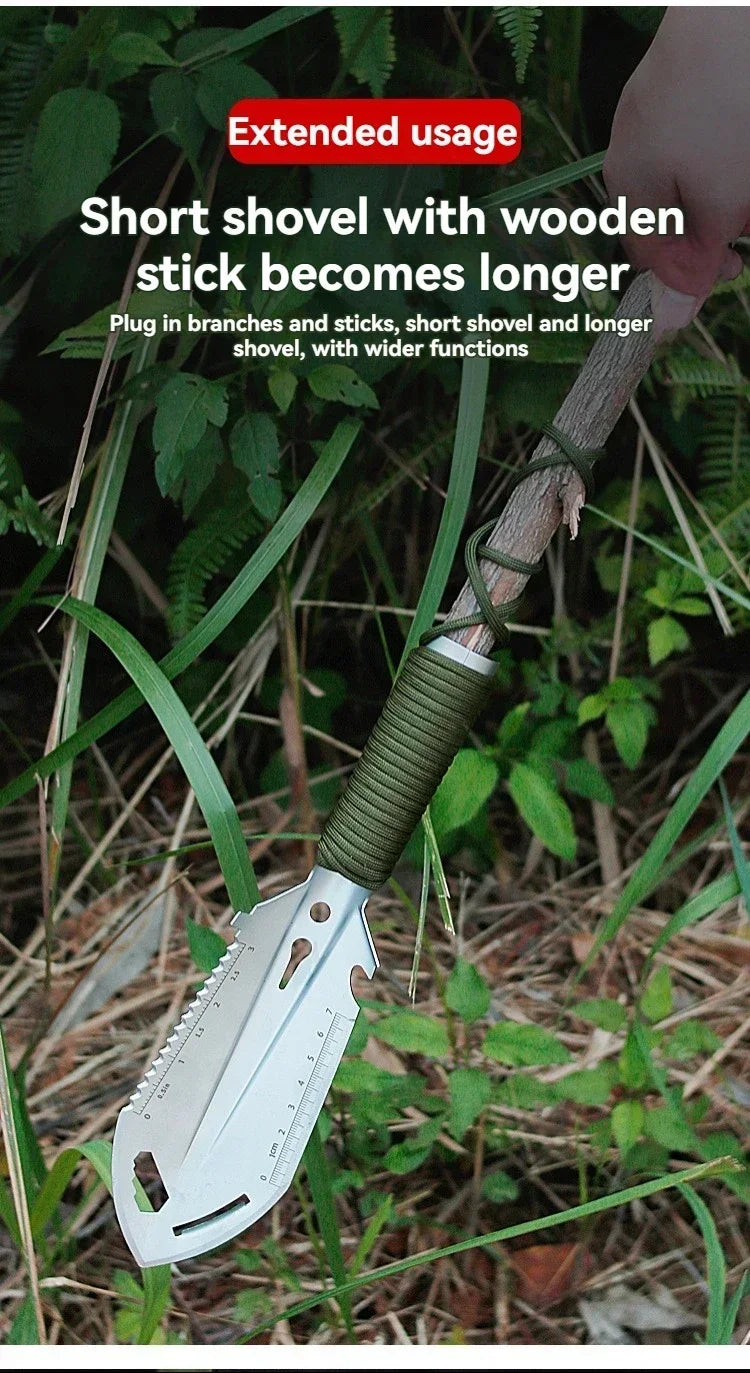 Portable Camping Hiking Traveling Pinic Shovel Multifunctional Ordnance Shovel Survival Outdoor Equipment Garden Tool Shovel