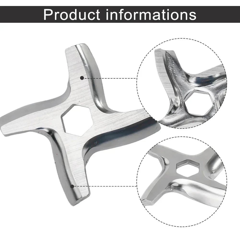 Electric Kitchenware Mincer Blade For Moulinex 42mm Stainless Steel 2 Pcs Meat Grinder Parts Accessories Replacement