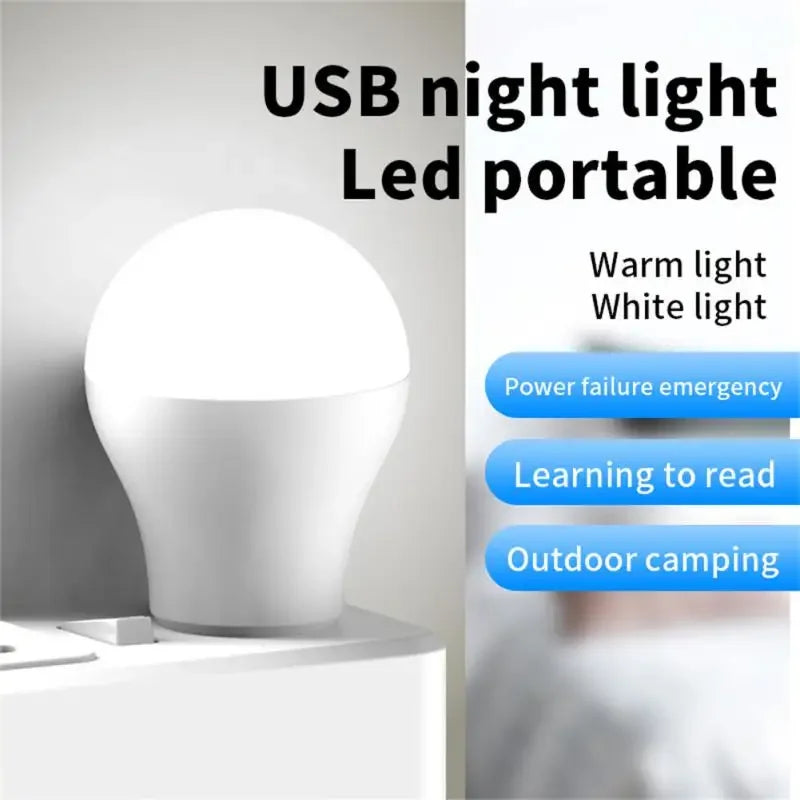 8pcs USB Night Light Mini Reading Lamp 5V LED Reading Lamp Book Light Portable Computer Mobile Power Charging LED Book Lamps