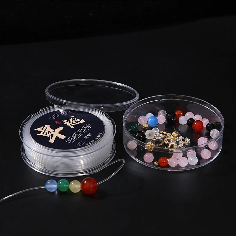 0.5/0.6/0.8/1/1.2MM Transparent Strong Crystal Elastic Beading Line Cord Thread String For DIY Necklace Bracelet Jewelry Making