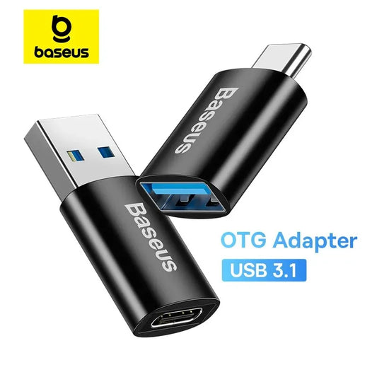 Baseus USB OTG Data Transfer Adapter Type C Female to USB Male Converter Fast Charging Adapter For Laptop Macbook Samsung