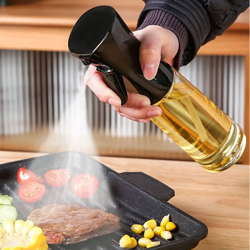 200ml Kitchen Oil Spray Bottle Plastics Olive Acid Sprayer for BBQ Baking Oil Dispenser Nebulizer Accessories BBQ Kitchenware