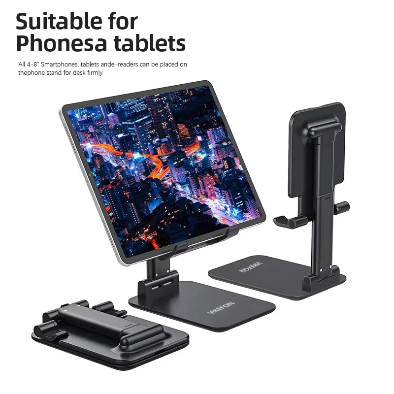 Foldable Mobile Phone Holder Stand Tablet Desk Mount Table Flexible Adjustable Desktop Live Lazy Bracket Support For All Phones