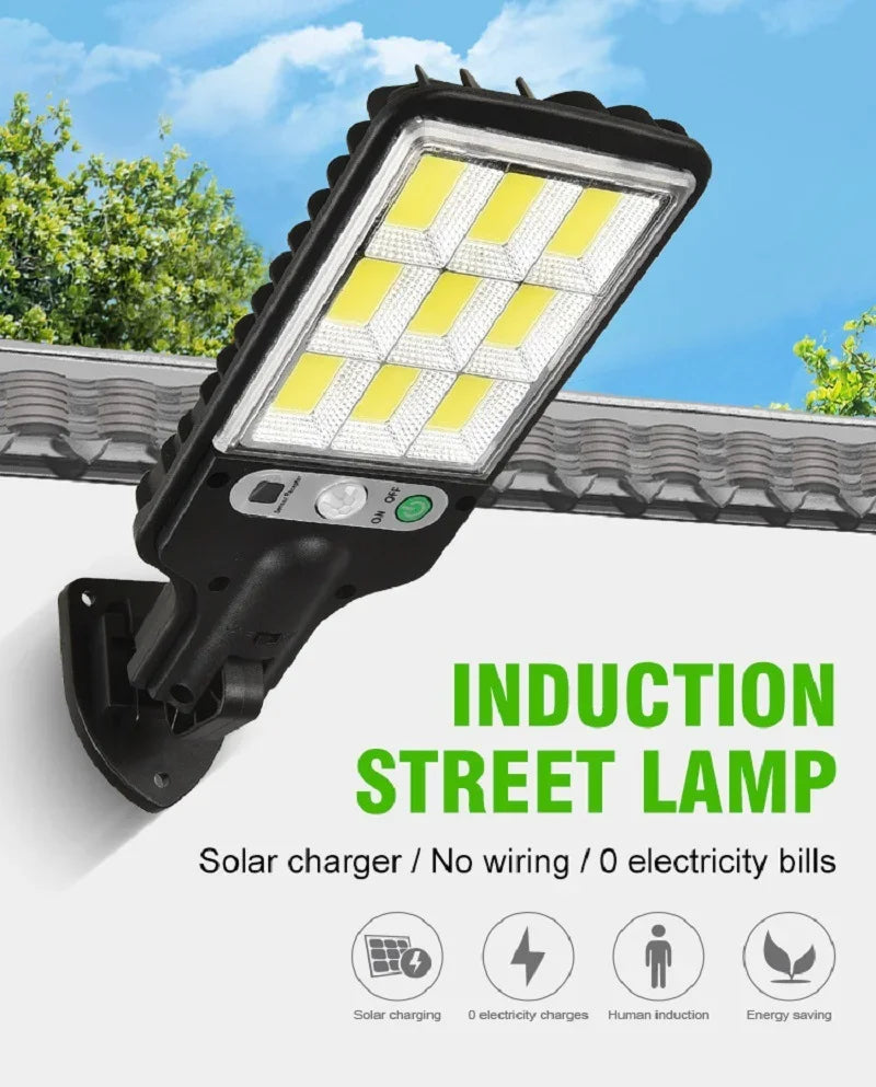 1~6pack Solar Street Lights Outdoor 108COB LED Solar Lamp With 3 Lighting Mode Motion Sensor Security for Garden Patio Path Yard