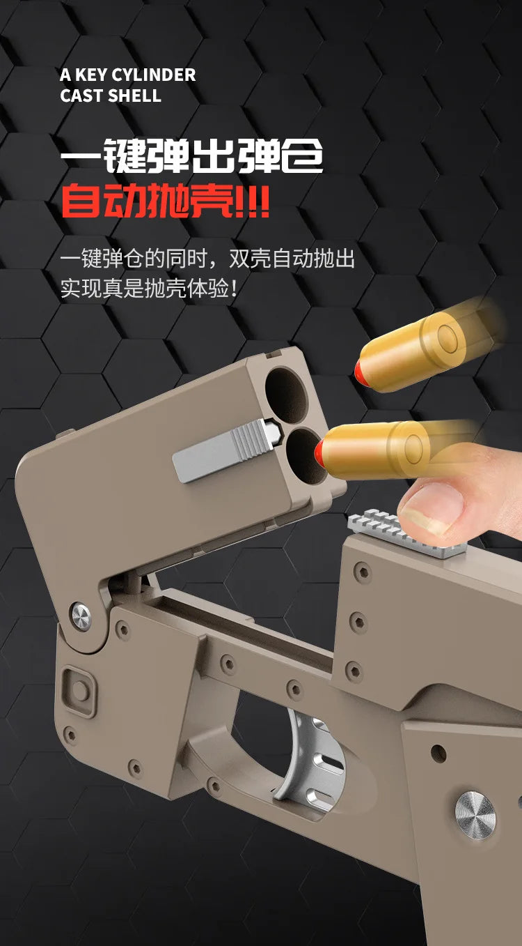 Folding Gun IC380 Toys Pistol Mobile Phone Model Bullet Soft Ammo Shelling Cool Phone 14Pro Max Gift Outdoor Game Sports Toy Gun