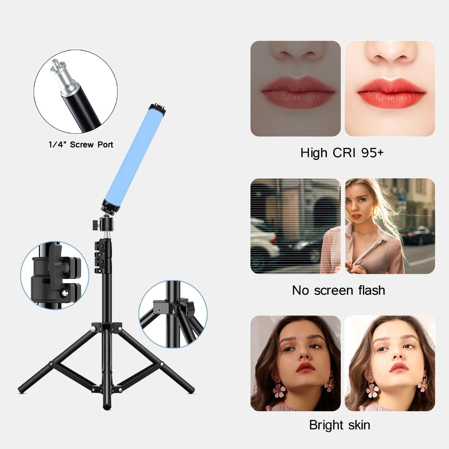 Mini Handheld LED RGB Light Stick Magnet Photographic Lighting 2700-7500K Photography Fill light Lamp For Video Vlog YouTube