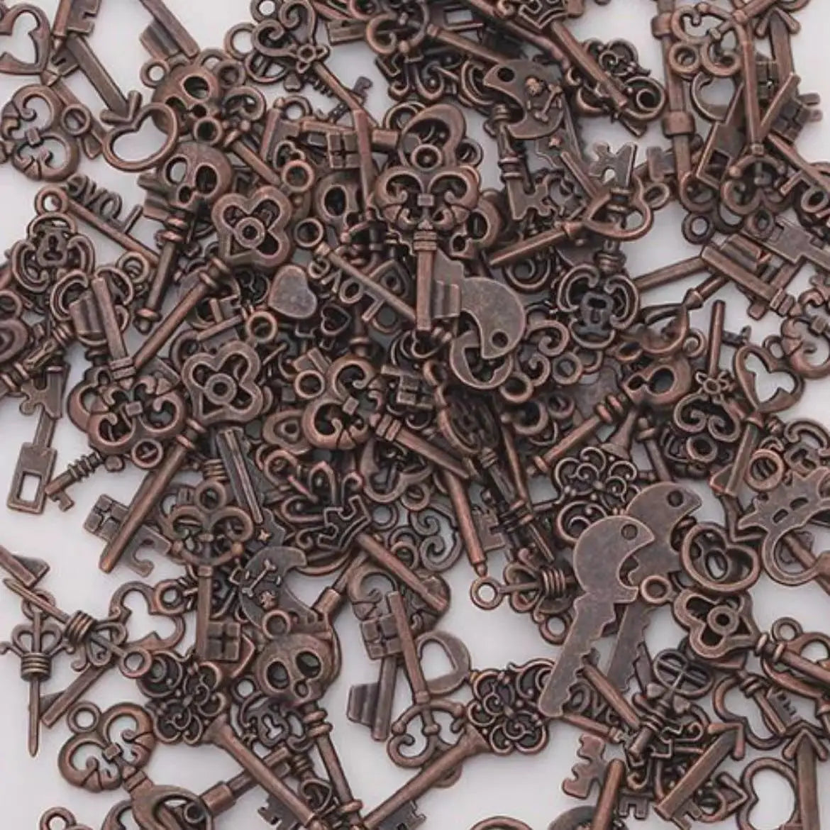 Vintage 30 pcs  Antique bronze Mixed Styles key Charms key Pendants DIY Jewelry for Necklace Bracelet Making Accessaries