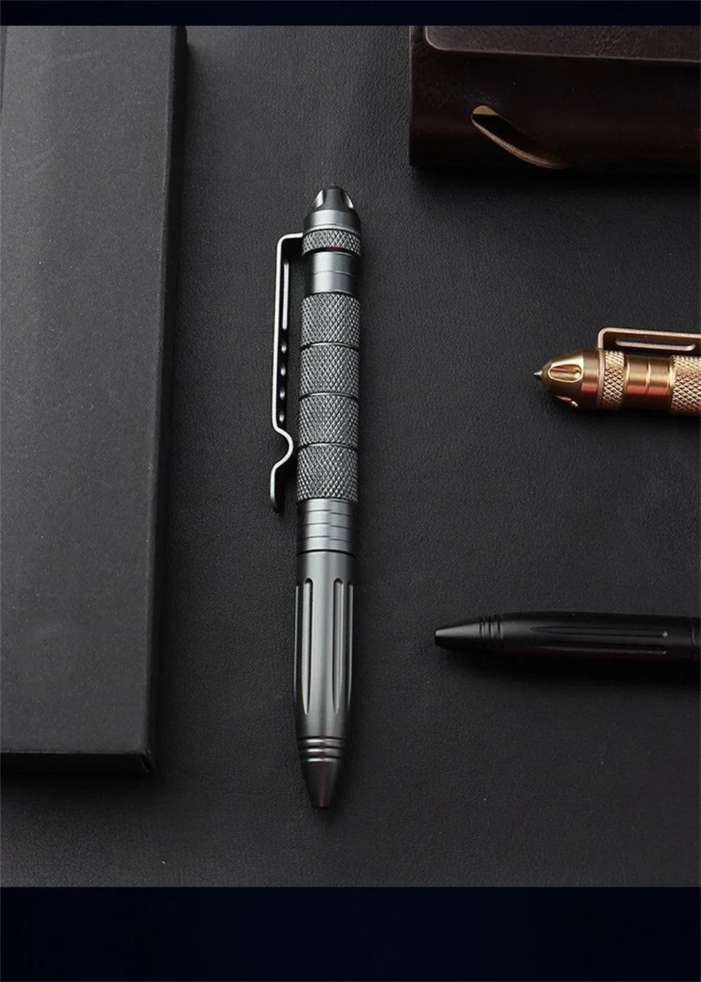 High Quality Steel Anti Skid Portable Self Defense Pen Aluminum Glass Breaker Survival Tool Multi Functional Tactical Pen