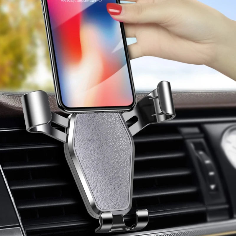 Gravity Car Phone Holder Air Vent Clip Smile Face Mount Mobile Cell Stand GPS Support For iPhone 12 Pro Max Xiaomi Samsung