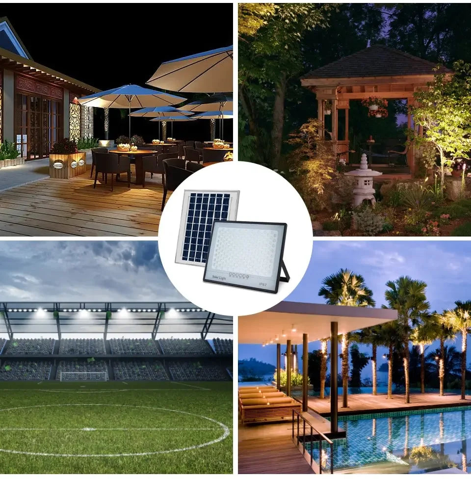 Solar Lights Outdoor Garden LED Refletor Garden Buildings Sunlight IP67 Waterproof Lamp Spotlight Emergency Lighting Wall Light