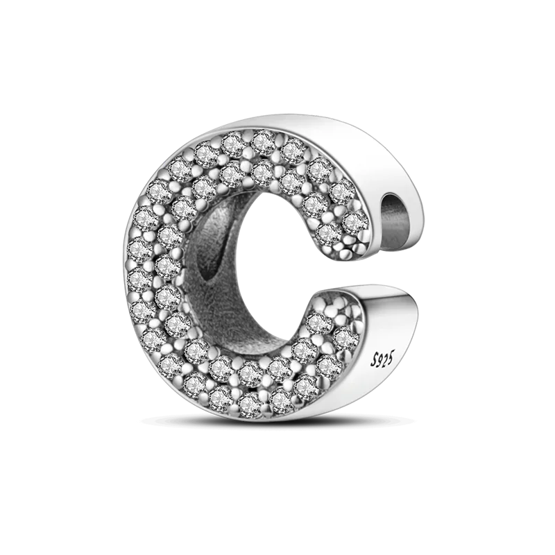 Charm Fits Original Bracelets 925 Sterling Silver Femininity English Letters Beads Women Pendant Bead Jewelry Making