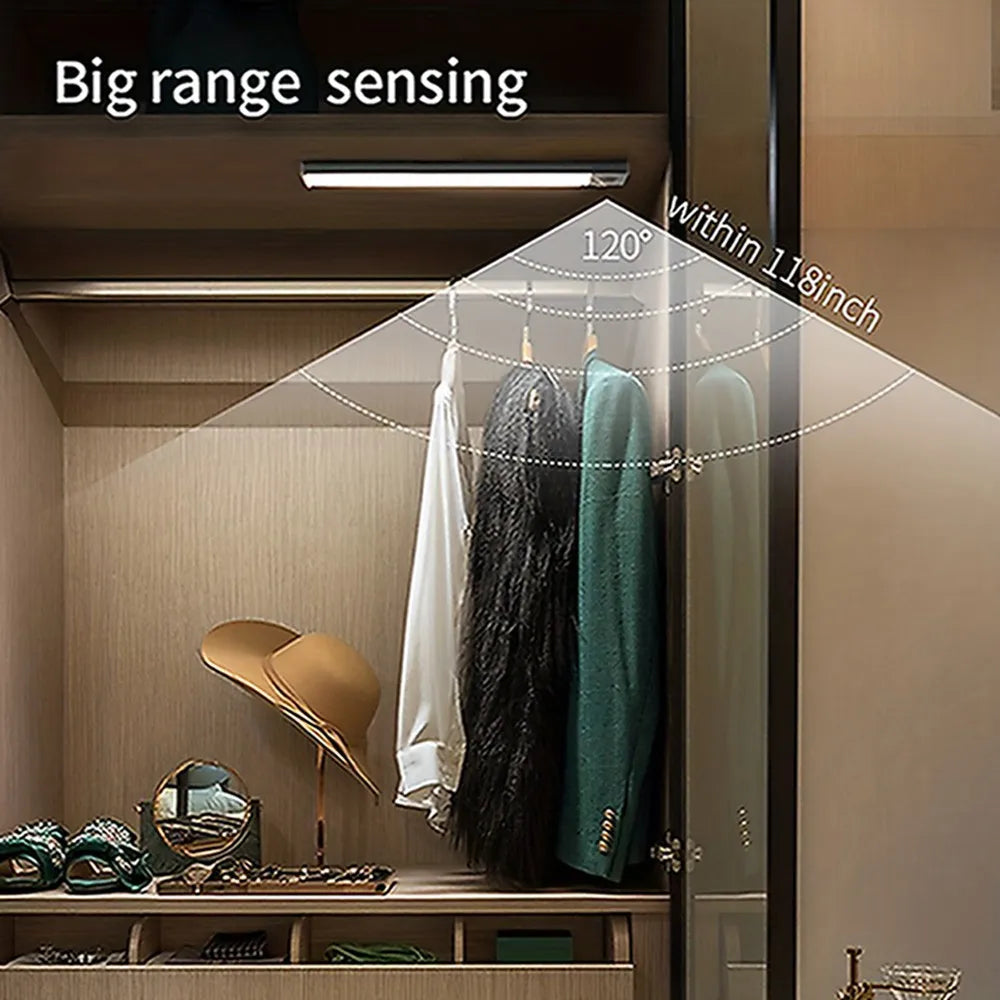 LED Ultra Thin Lights Motion Sensor Night light Wireless Under Cabinet Lights For Kitchen Closet Cabinet Lighting