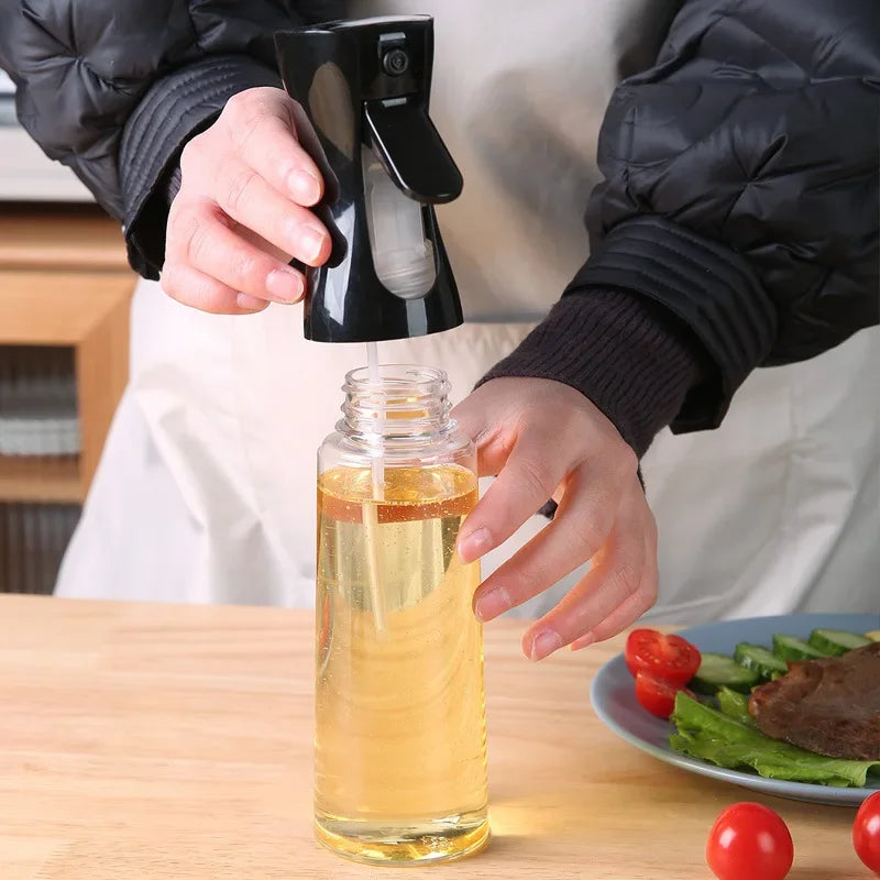 Cookware Bbq Transparent Cooking Oil Bottle Olive Oil Spray for Fitness Sauce Sprayer Set Tableware Kitchen Dining Bar Home