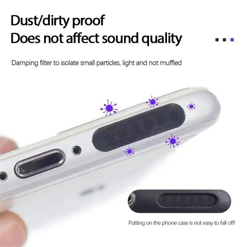 10/14/24Pcs for Phone Speakers Mesh Anti Dust NetSpeaker Dustproof Sticker Protective Film Cover for 12 11 13 Max