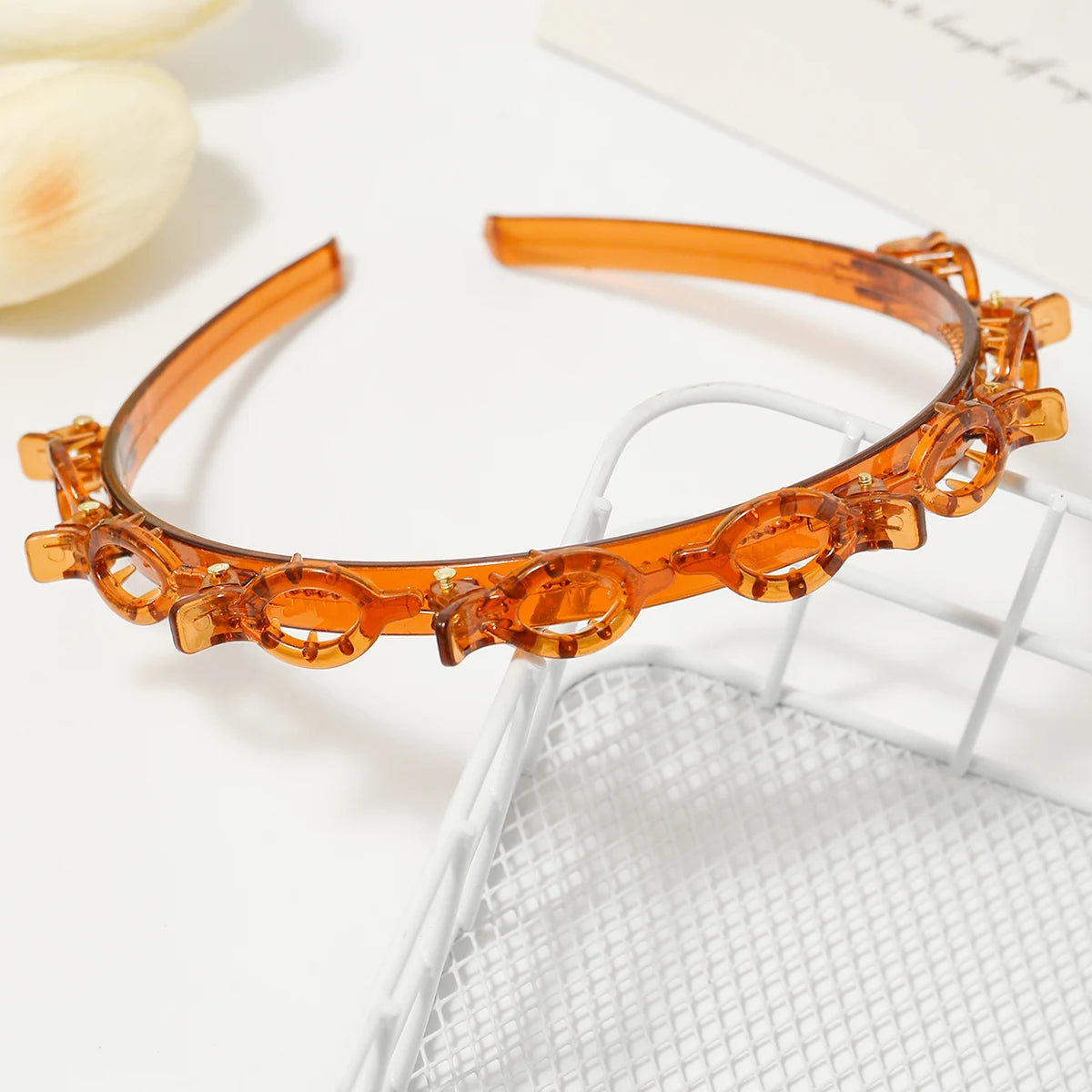 Multi-layer Hollowed-out Braided Hair Hoop Double-layer Bangs Hairband Headband Network Celebrity Headdress