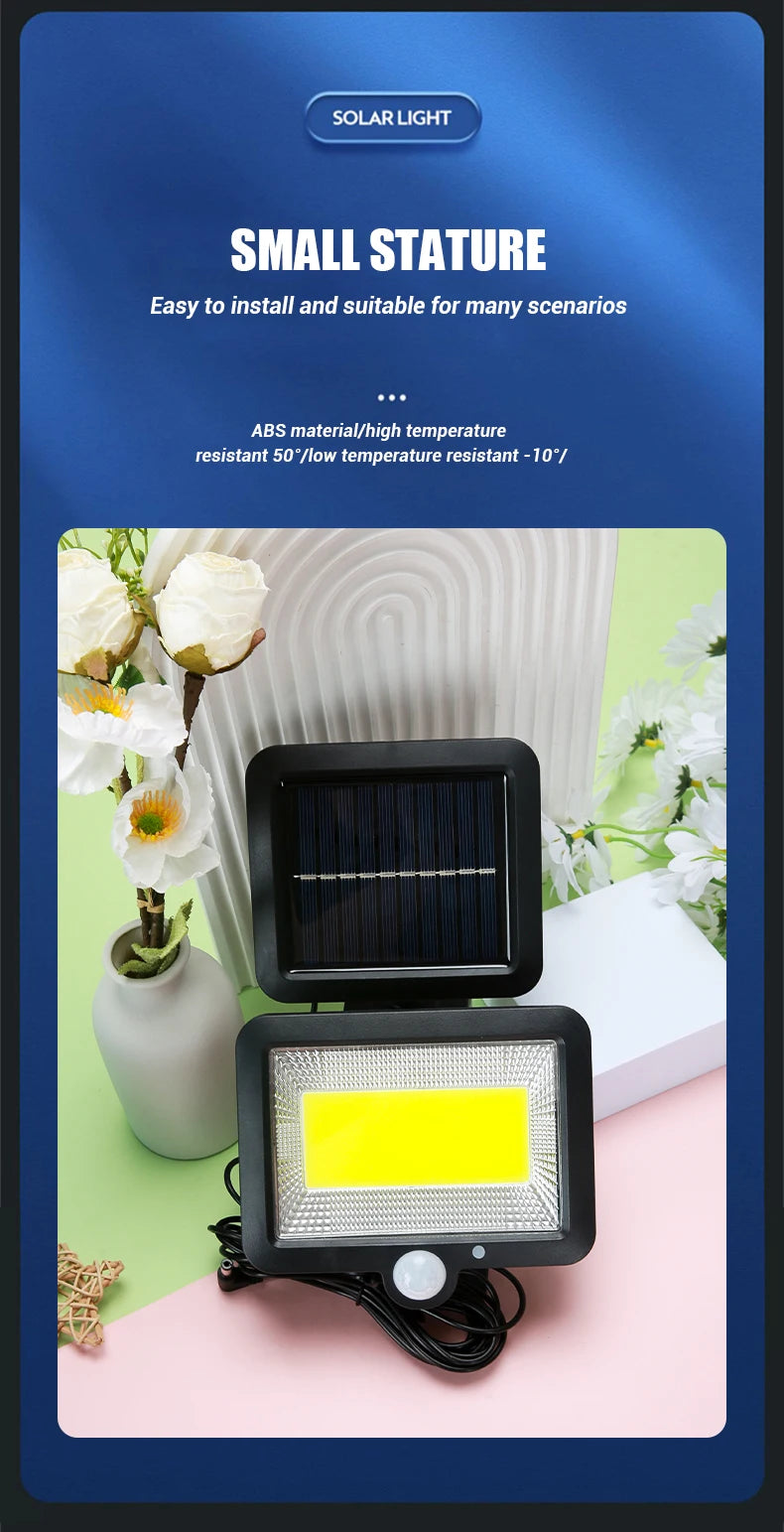 Outdoor Motion Sensor Solar Light Rechargeable 1/4/6 COB Solar Wall Lights Waterproof Emergency Street Garden Porch LED Lightin